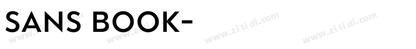 Sans Book字体转换